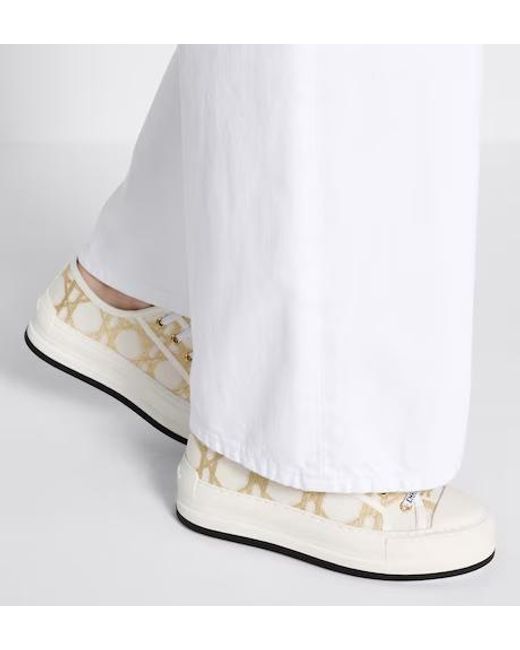 Dior White Christian Walkn Platform Sneakers