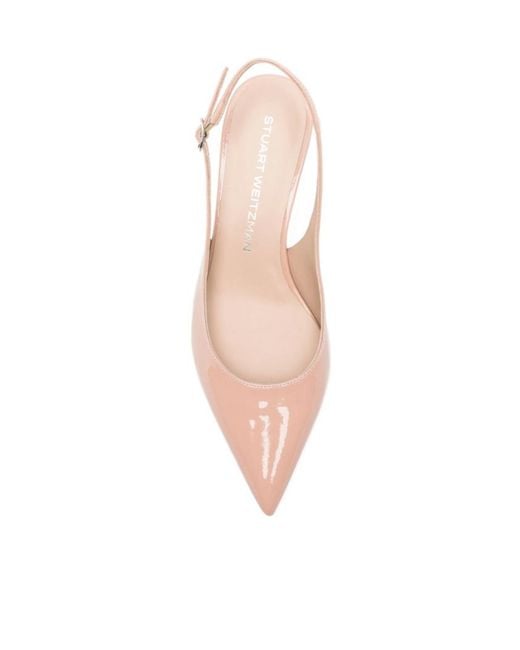 Stuart Weitzman Pink Pointed-Toe High-Heeled Sandals