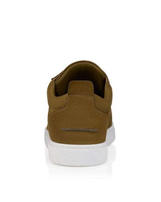 Christian Louboutin Green St Louis Flat Suede Trainers for men