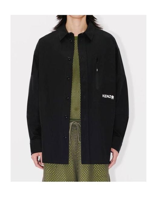 KENZO Black 'Boke Flower 2.0' Oversized Shirt for men