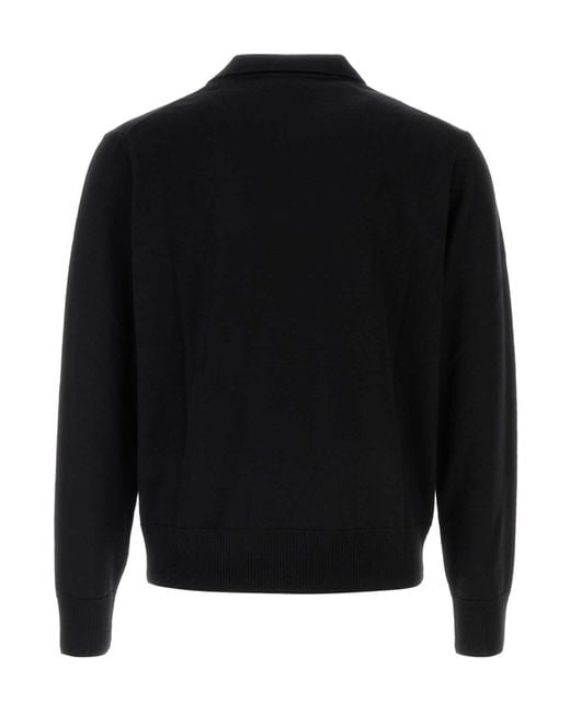 Vivienne Westwood Black Mark Long-Sleeve Polo Shirt for men