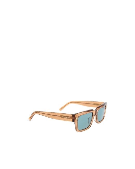 Givenchy Blue Eyewear Rectangle Frame Sunglasses