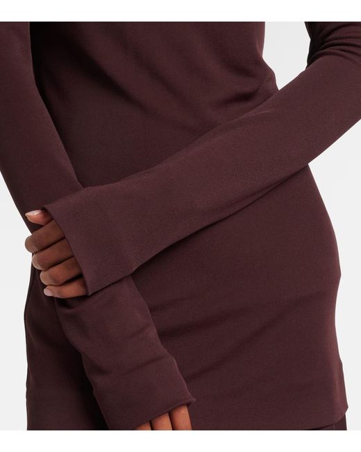 Jil Sander Purple Jersey Maxi Dress