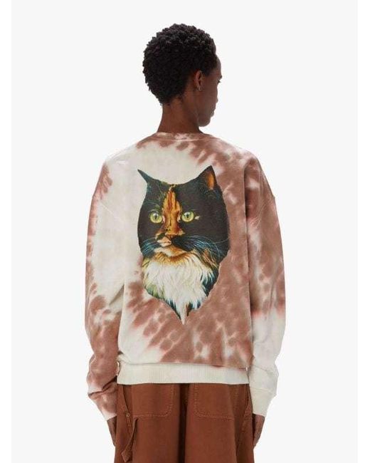 J.W. Anderson White Jw Anderson Tie-Dyed Crewneck Sweatshirt