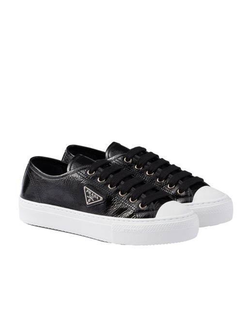 Prada Black Laced Sneakers