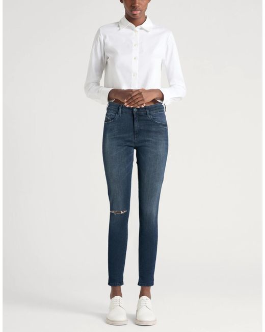 DIESEL Blue Dark Slim-Fit Jeans