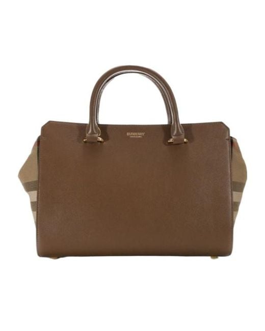 Burberry Brown Banwell Small Tote Bag