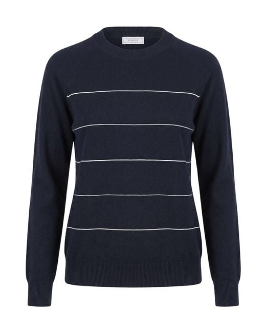 Peserico Blue Striped Sweater