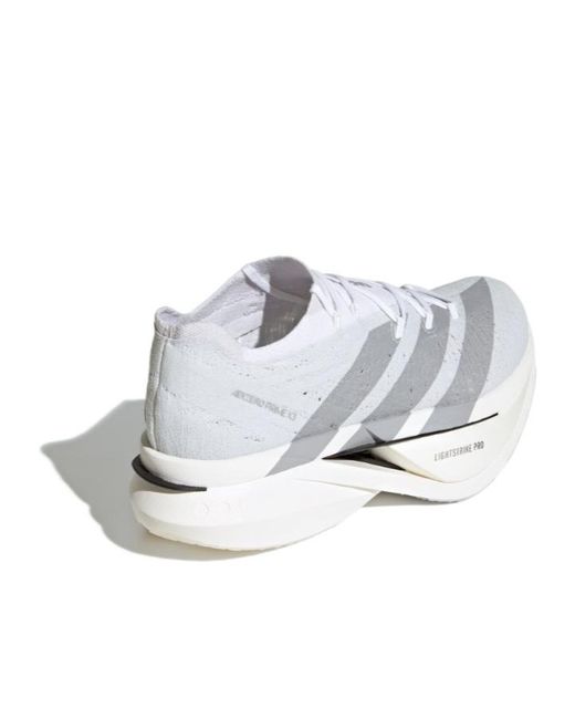 Adidas Originals White Adizero Prime X3 Strung Sneakers for men