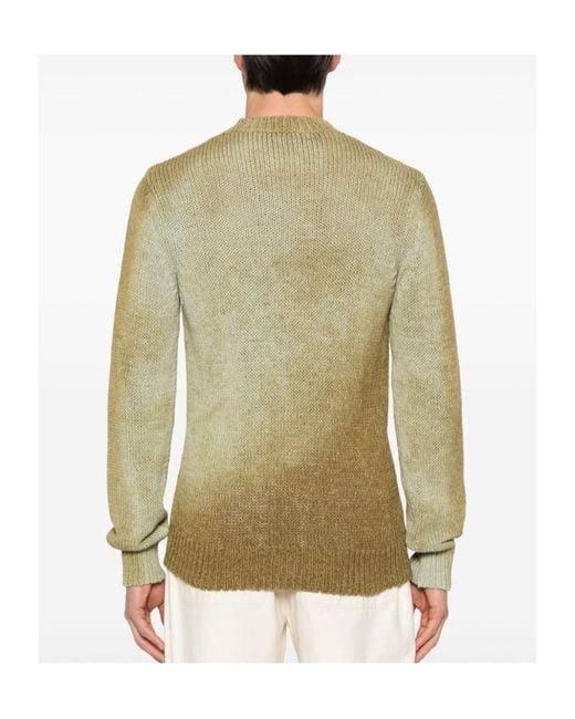 Roberto Collina Green Long-Sleeved Sweater for men