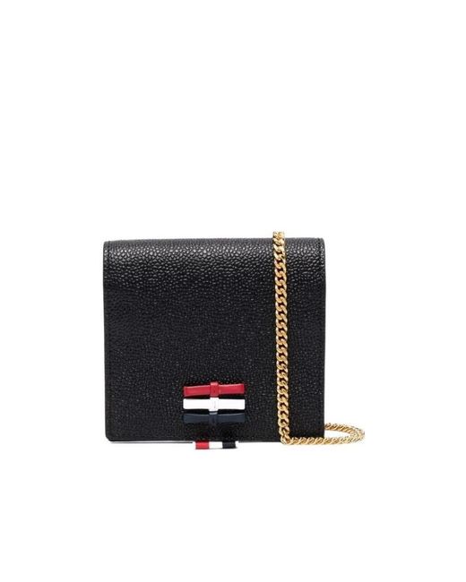 Thom Browne White Rwb Bow Chained Wallet
