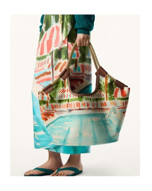 Loro Piana Green Gioia Shopper