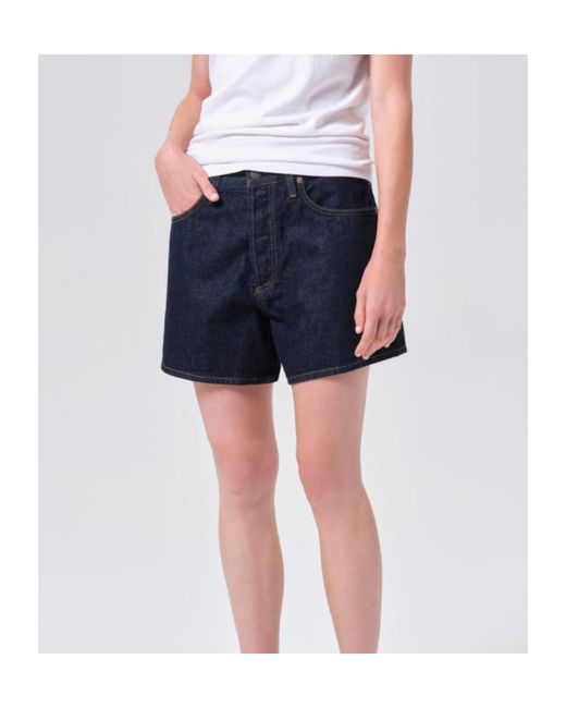 Agolde Blue Leith Short (Weightless)