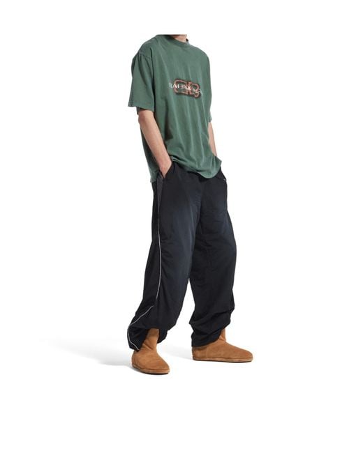 Balenciaga Green Bb Icon Crewneck T-Shirt for men