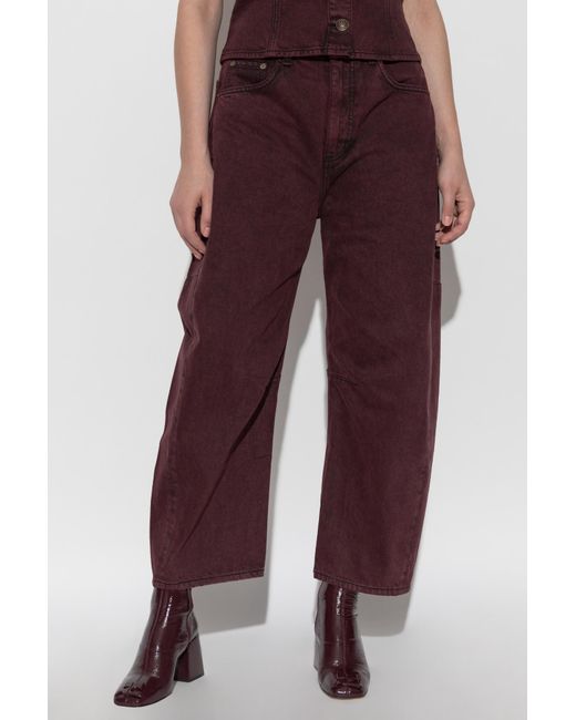 Rag & Bone Purple Jeans With Belt Loops