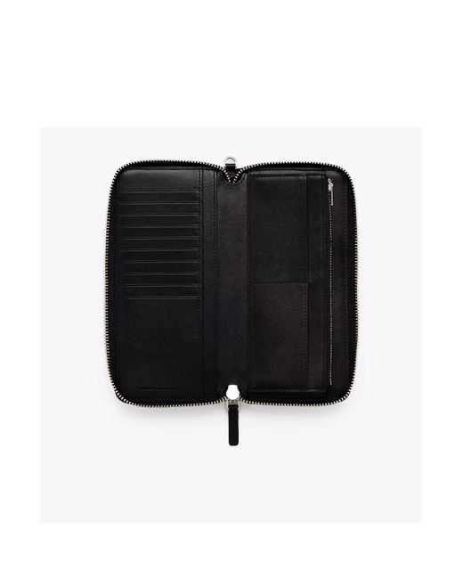 Marc Jacobs Black The Continental Zipped Wallet