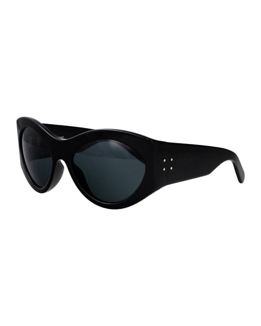 Saint Laurent Black Eyewear Cat-Eye Frame Sunglasses