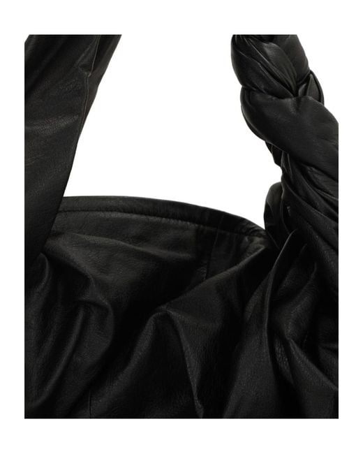 Yohji Yamamoto Black Discord Draped Braided Tote Bag