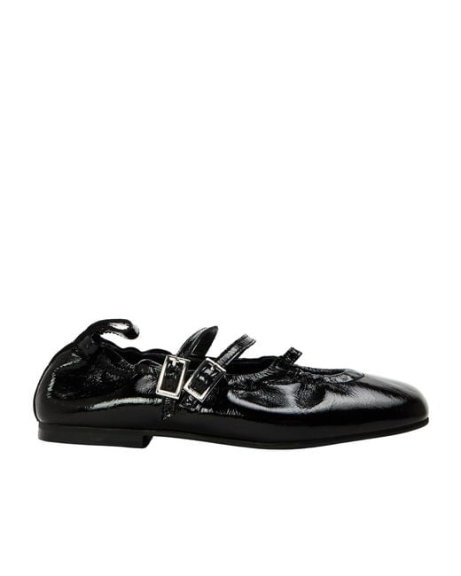 Alohas Black Anne's Flat Ballet Shoes