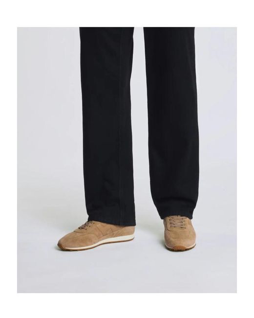 Hogan Brown Logo Patch Lace-Up Sneakers for men