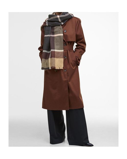 Barbour Natural Plaid Scarf