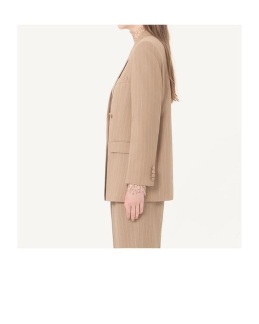 Valentino Natural Faded Pinstripe Jacket