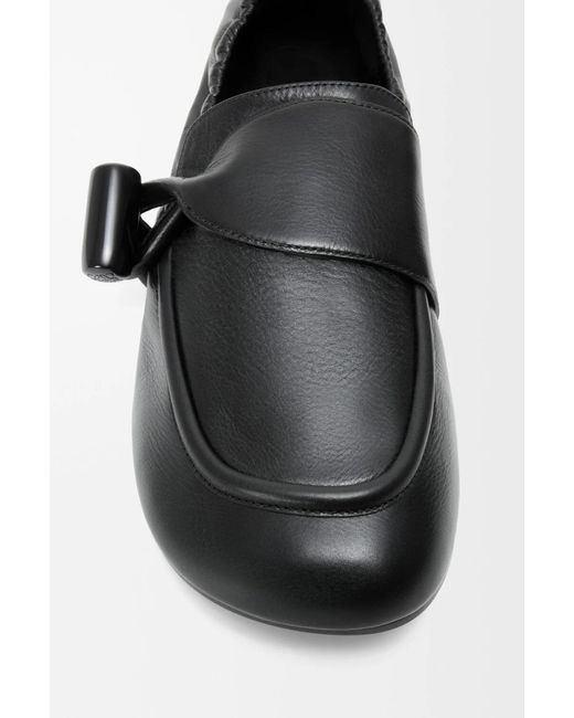 Loewe Black Toggle Loafers