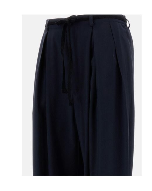 Barena Blue Wide Leg Trousers