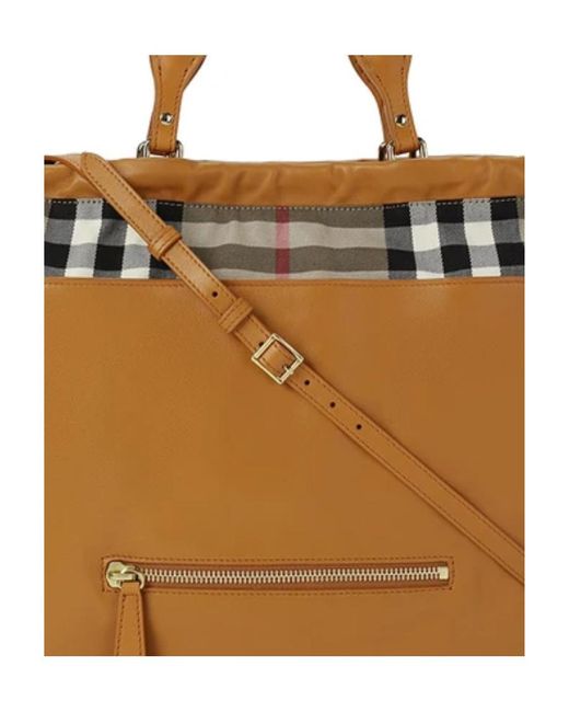Burberry Brown Logo Handbag