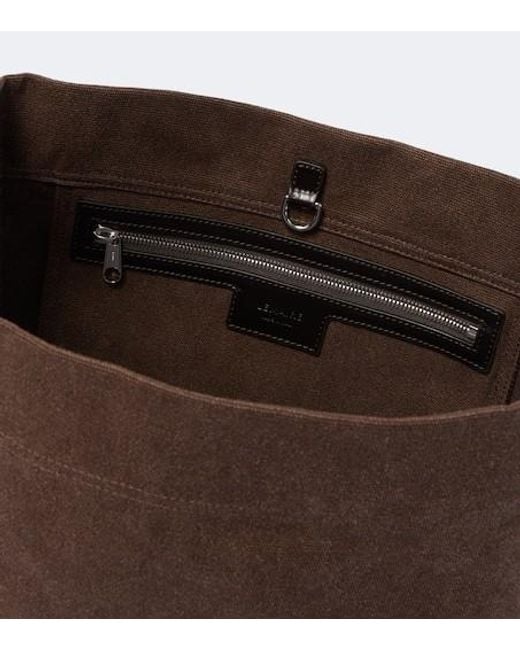 Lemaire Brown Logo-Detail Shoulder Bag for men
