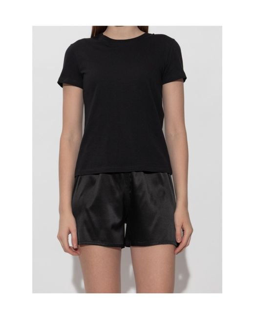 Tom Ford Black Logo-Embroidered Crewneck T-Shirt