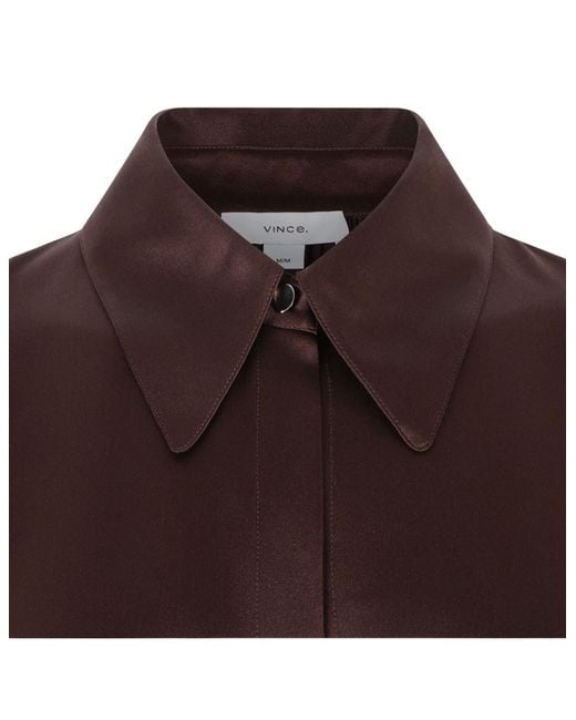Vince Red Long-Sleeve Shirt