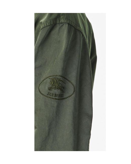 Burberry Green Hooded Parka for men