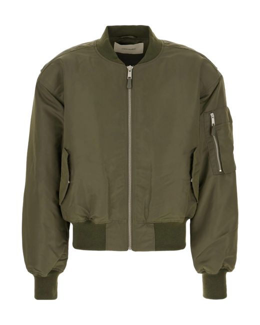 Entire studios Green Puffed Sleeve Bomber Jacket for men