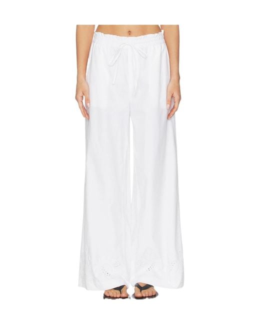 Rag & Bone White Drawstring Casual Pants