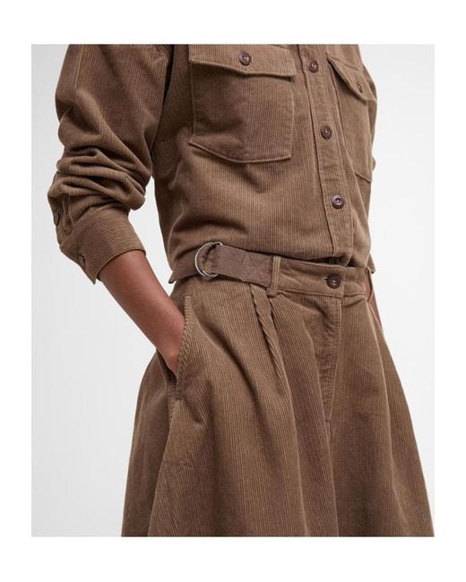 Barbour Brown Yasmin Skirt