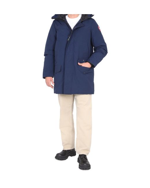 Canada Goose Blue Langford Hooded Parka for men