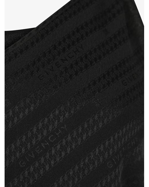 Givenchy Black Chain Strap Silk Camisole