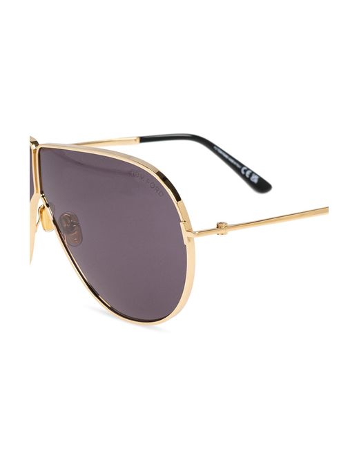 Tom Ford Purple Logo Sunglasses for men