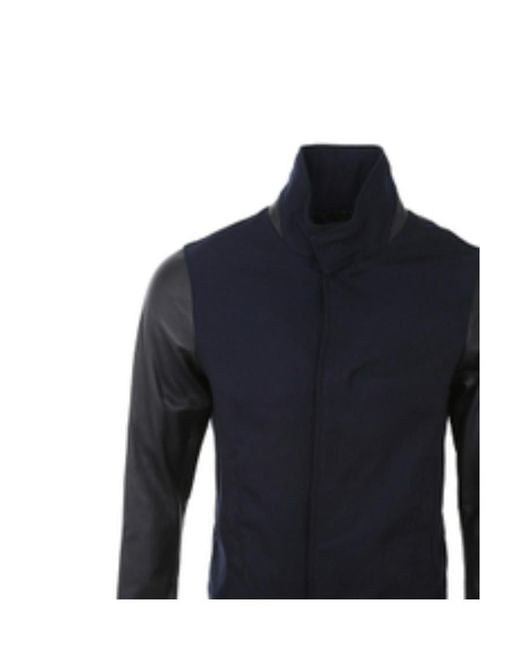 Emporio Armani Blue Long-Sleeved Casual Jacket for men