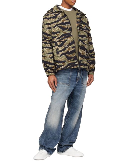 Givenchy Green Long-Sleeved Windbreaker Jacket for men