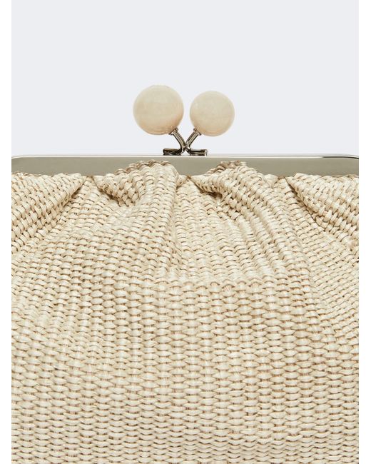 Weekend by Maxmara Natural Medium Pasticcino Sphere Clasp Shoulder Bag