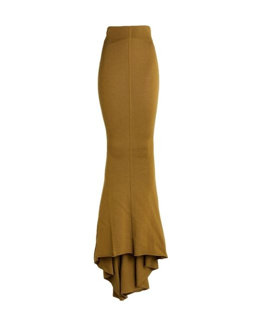 Rick Owens Natural Long Skirts