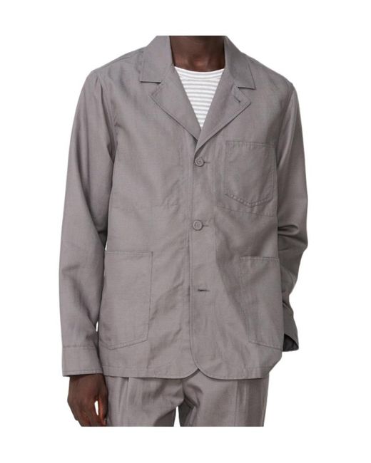 Officine Generale Gray Sycamore Overshirt for men