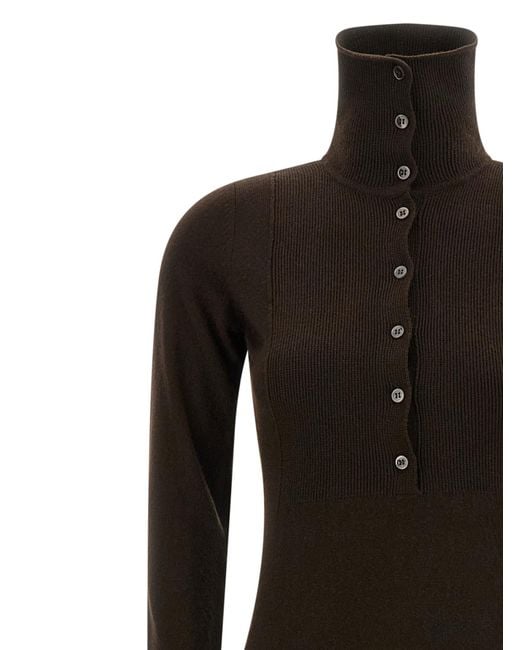Tom Ford Black High Neck Polo Dress