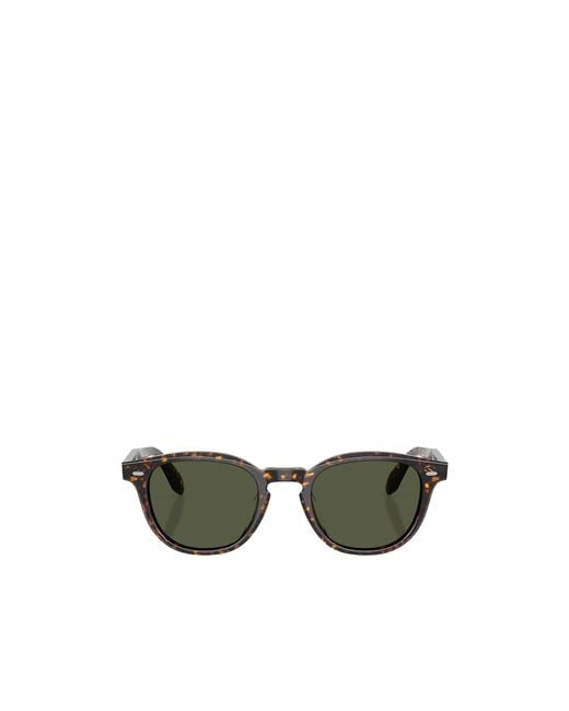 Oliver Peoples Green Square Frame Sunglasses for men