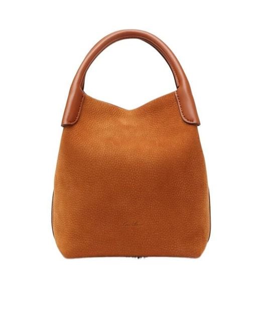 Loro Piana Brown Small Bale Bag