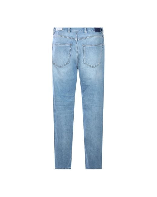 Eleventy Blue Five-Pocket Jeans for men