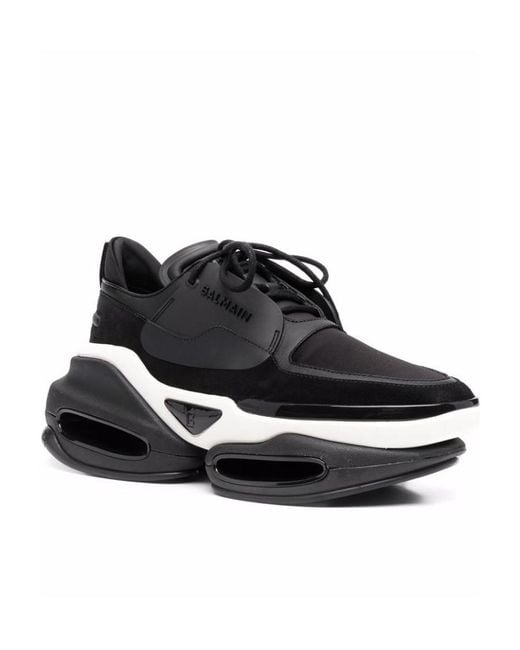 Balmain Multicolor Leather B-Bold Low-Top Sneakers for men