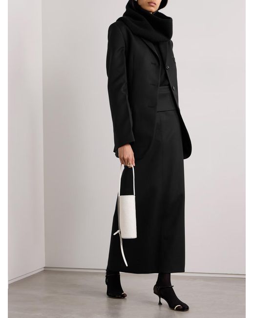 Proenza Schouler Black Adriana Leather Maxi Skirt